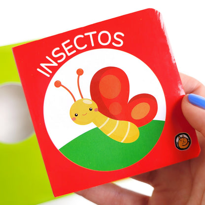 🐾MI PRIMERA BIBLIOTECA DE ANIMALES 🦁 6 libritos infantiles resistentes