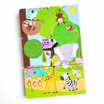 🐾MI PRIMERA BIBLIOTECA DE ANIMALES 🦁 6 libritos infantiles resistentes